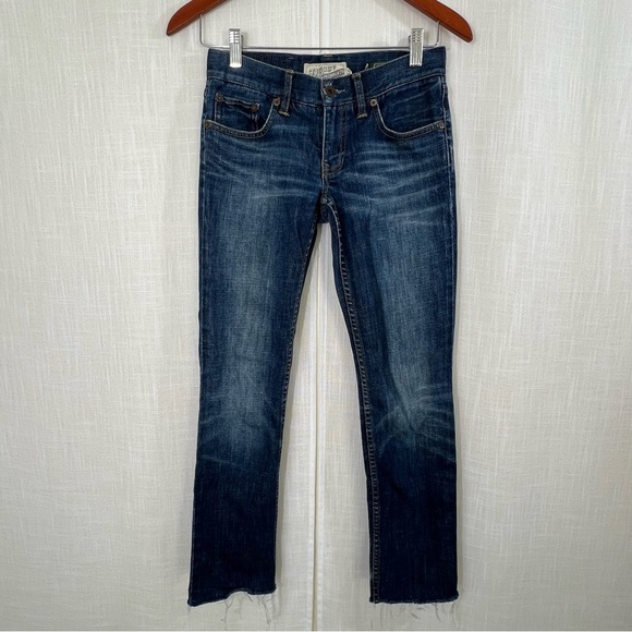 Ralph Lauren Rugby Slim Tapered Raw Hem Denim Jeans Size 24x32 - Picture 1 of 15